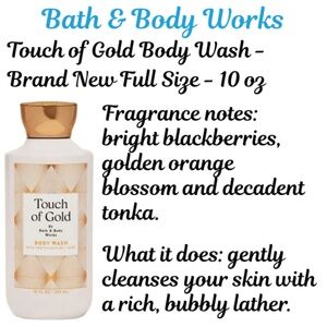 Bath & Body Works - Touch of Gold Full Size Body Wash - Brand New - 10 oz